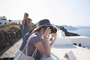 Ashley Boggs Travels to Santorini