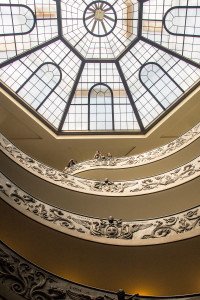 Geometry in stairs in the Vatican Museum
