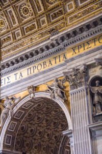 Gold on gold in St. Peter's Basilica in Rome