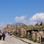 Walking the streets of Pompeii Italy