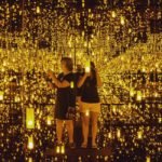 Ashley Boggs at the Kusama exhibit at the MFAH