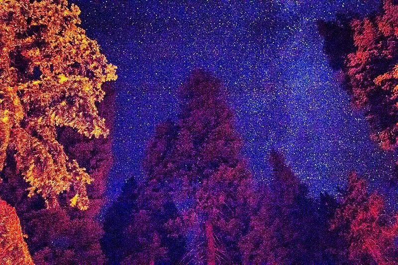 Stars at Night at Crater Lake, Oregon