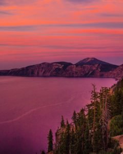 Crater Lake Sunset