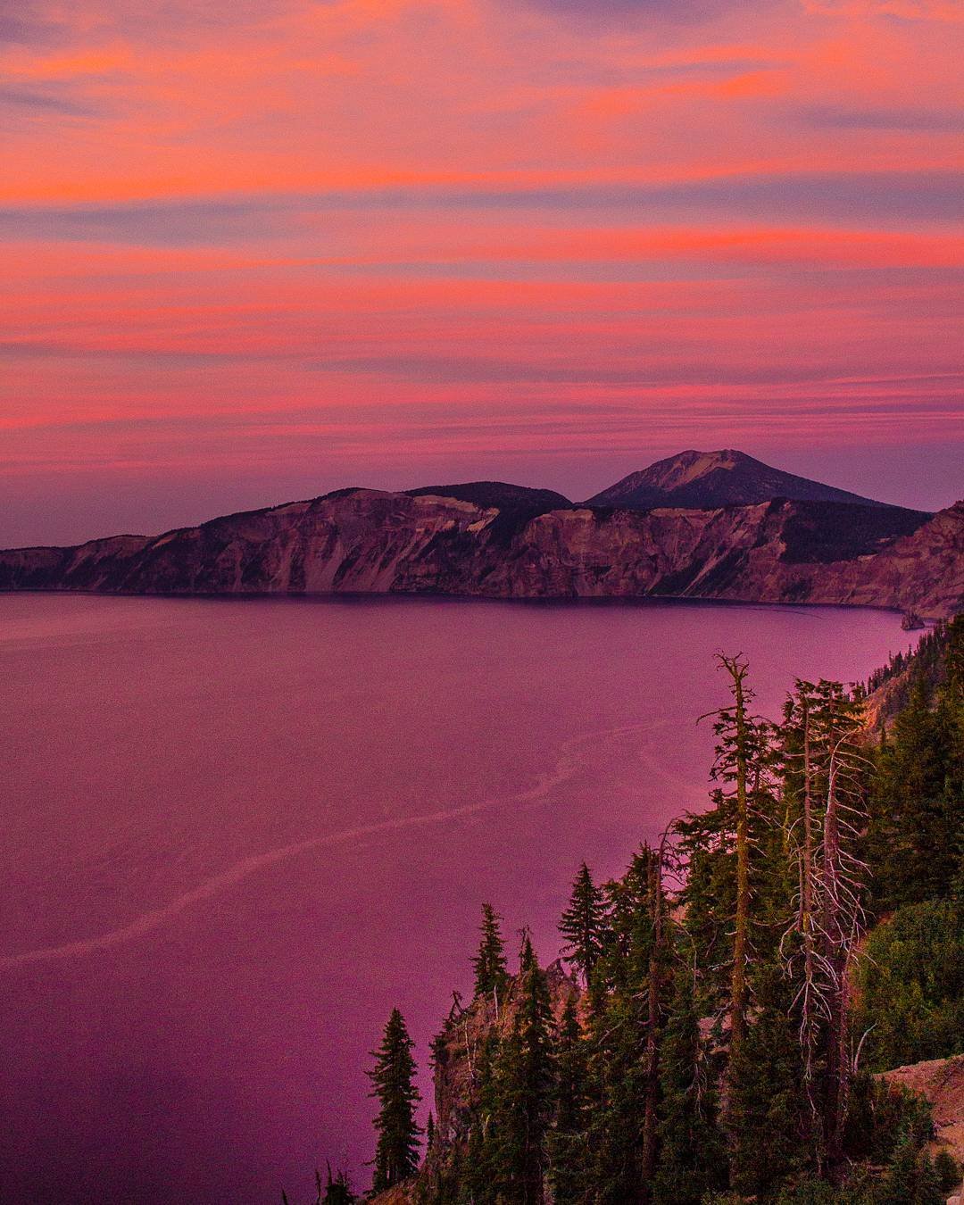 Crater Lake Sunset
