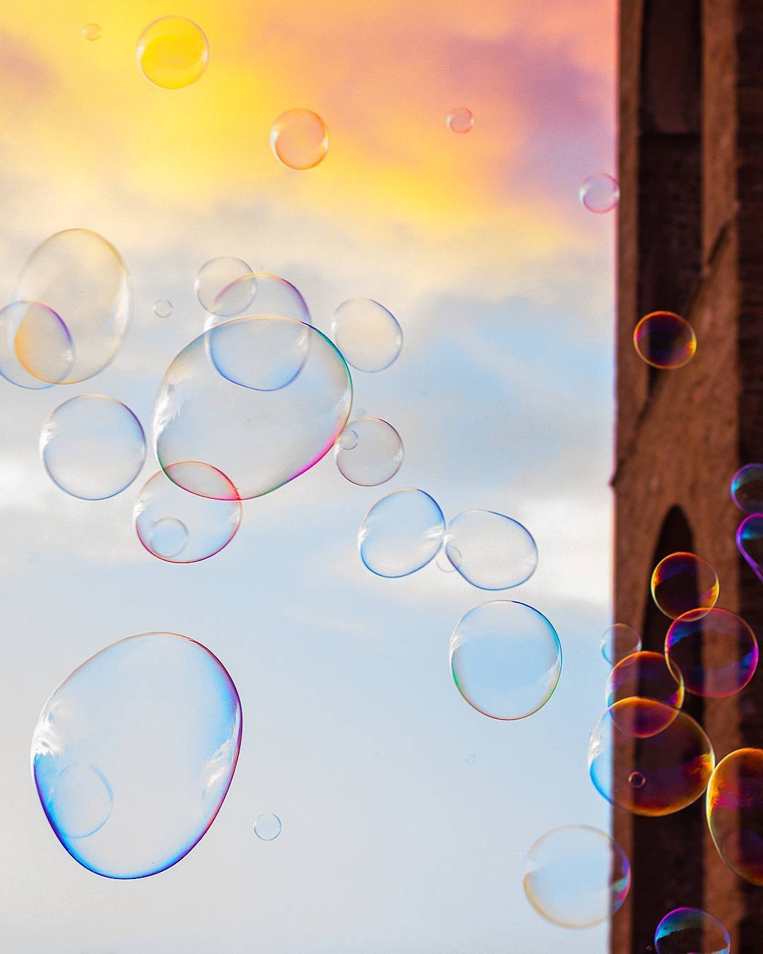 Bubbles in Florence, Italy
