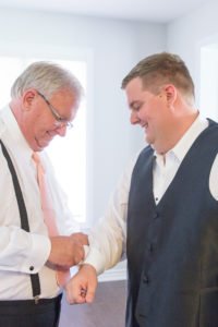 Uncle Reid and Greg getting ready