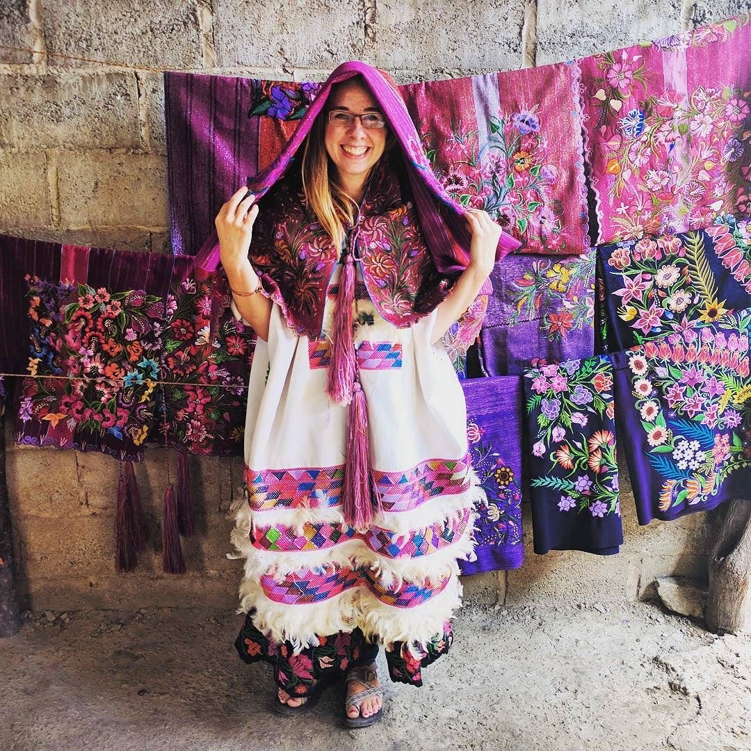 Traditional Mayan Wedding Outfit in San Cristobal, Mexico