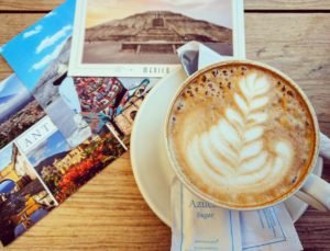 Writing Postcards in San Cristobal, Mexico