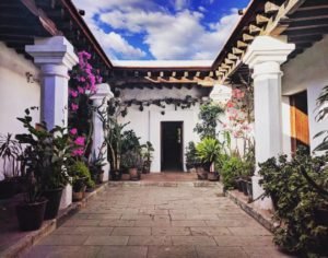 Courtyard in Oaxaca, Mexico