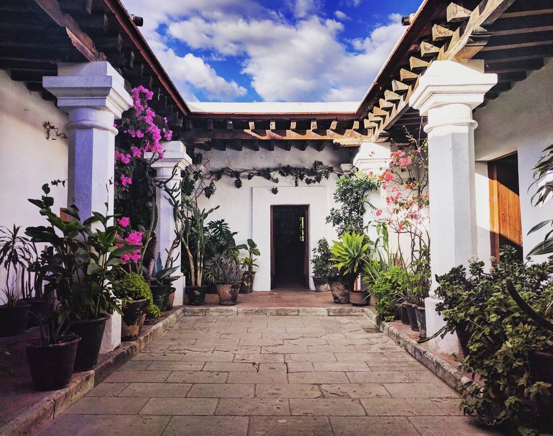 Courtyard in Oaxaca, Mexico