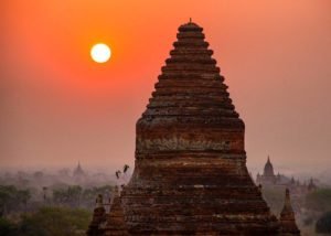 Sunset in Bagan, Myanmar