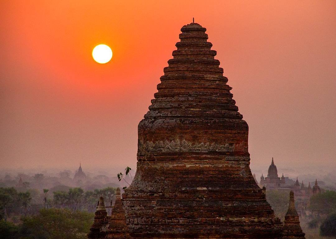 Sunset in Bagan, Myanmar