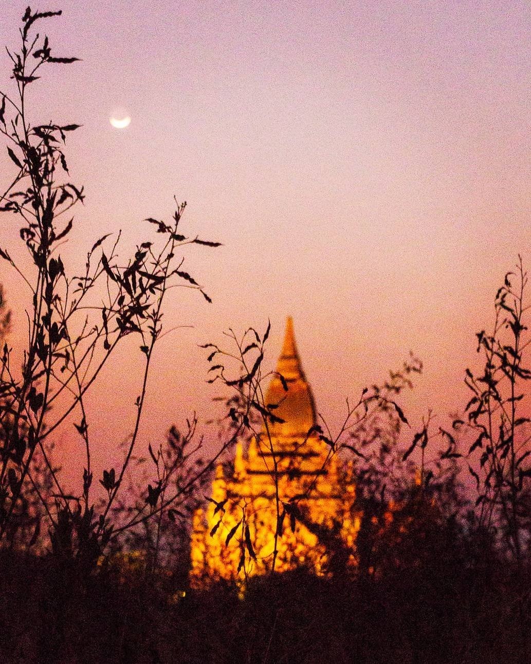 Sunset in Bagan, Myanmar