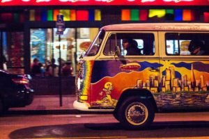 San Francisco Hippie VW Bus